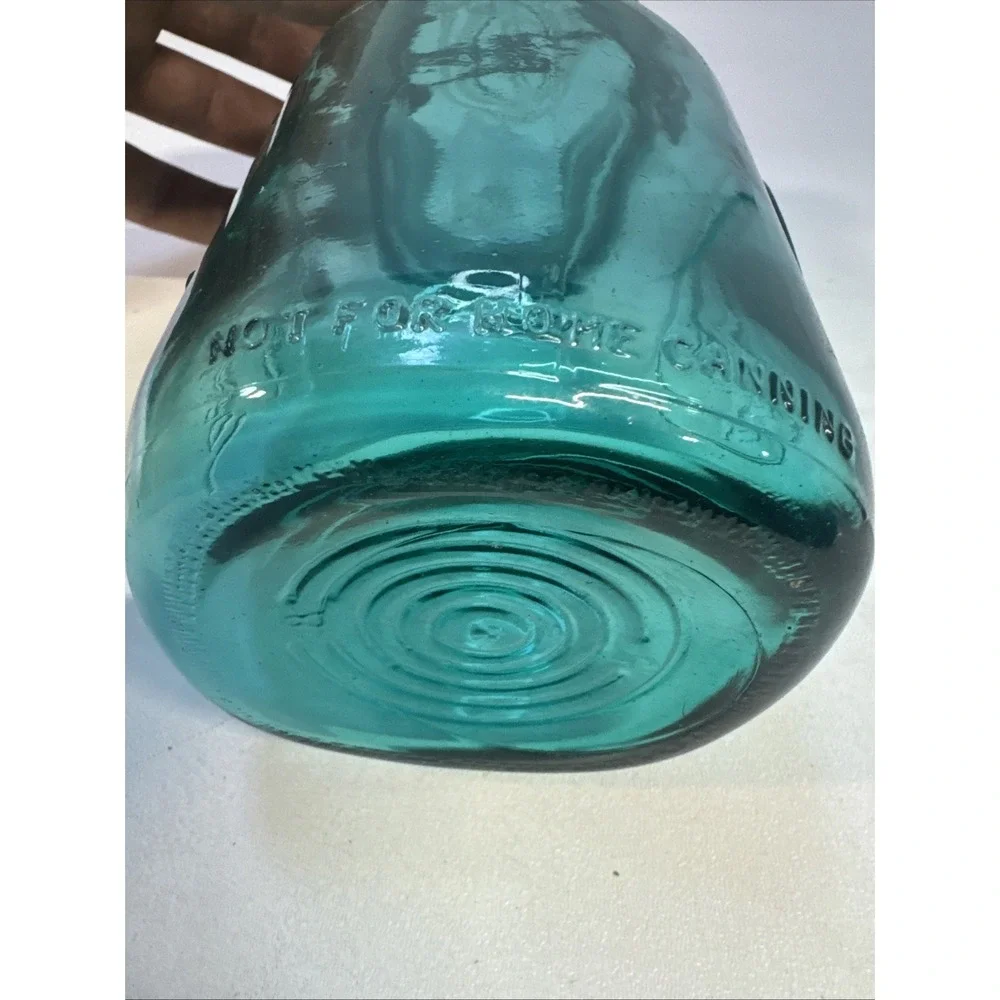 American Eagle Ball Green‎ 1 Quart Canning Jar with Glass Rubber Wir
